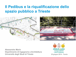 Il Pedibus e la riqualificazione dello spazio pubblico a Trieste