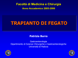 il candidato al trapianto di fegato
