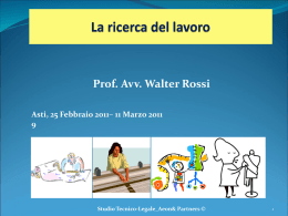 La ricerca di lavoro