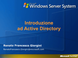 Introduzione ad Active Directory