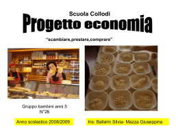 Scambiare, prestare, comprare - Istituto Comprensivo Spinea 1