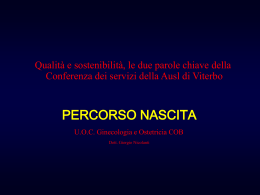 Il percorso nascita