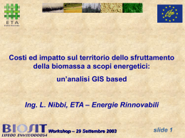Energie Rinnovabili slide 2 Workshop – 29 - ETA