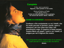 Scarica la presentazione con la compieta del Gioved&igrave;