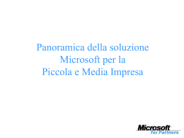 Panoramica della soluzione Microsoft per la Piccola e Media Impresa