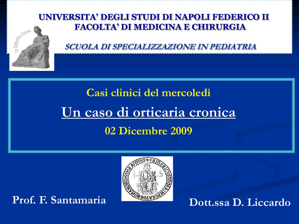 Universita Degli Studi Di Napoli Federico Ii Facolta Di