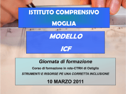 Uso dell`ICF - Istituto Comprensivo del Po