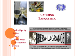 Catering & Banqueting Gianni Brera