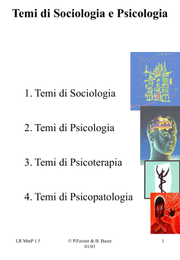 PowerPoint Presentation - Temi di sociologia e psicologia