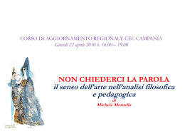 Non chiederci la Parola. Il senso dell`arte nell`analisi filosofica