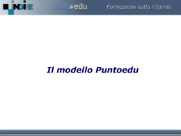 Il modello Puntoedu - Ufficio Scolastico Regionale per le Marche