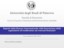 lezione 3 - Finanza Aziendale AA 2012/2013