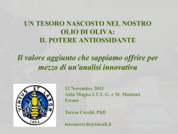 Il tesoro nascosto nell`olio d`oliva