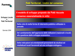 slides Patti territoriali gennaio 2001