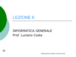 LEZIONE 6 - Luciano Costa