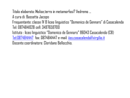 Molise,terra in metamorfosi? Vedremo