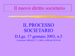 Il nuovo diritto societario - Centro Studi di Diritto dell`Impresa e delle