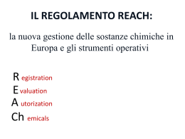 il regolamento reach