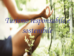 Turismo responsabile e sostenibile - Turismo
