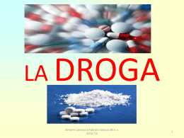 LA DROGA - ISTITUTO COMPRENSIVO di TRAVEDONA MONATE