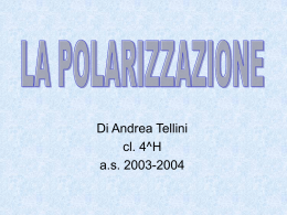La POLARIZZAZIONE - Liceo Scientifico G. Marinelli