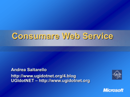 Consumare Web Service