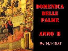 Sett santa DOMENICA DELLE PALME (B)