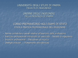 Scarica i lucidi della lezione - Ingegneria