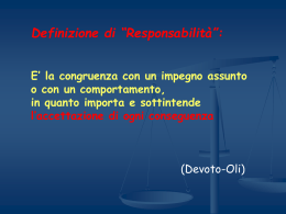 La responsabilita` prof
