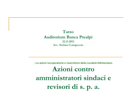 Le azioni recuperatorie e risarcitorie della curatela fallimentare