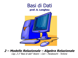 Modello Relazionale