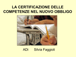 Certificazione delle competenze