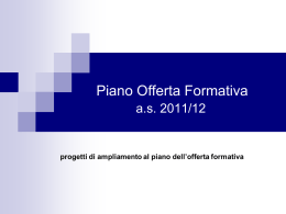 Piano Offerta Formativa a.s. 2009/10
