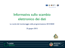 Informativa sullo scambio elettronico dei dati