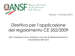La Direttiva CE 352/2009