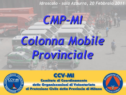 LA CMP MI? - Citt&agrave; metropolitana di Milano