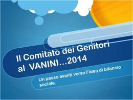 Il Comitato dei Genitori al VANINI…