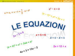 equazioni