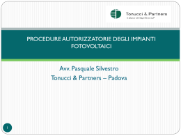 Linee guida per l`autorizzazione degli impianti alimentati da fonti