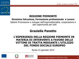 Intervento Regione Piemonte - Panetto