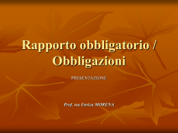 obbligazioni multiple - ITIS "E. Fermi"