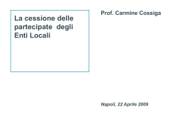 Intervento Prof. Cossiga