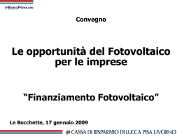 INCENTIVI GSE - Consorzio Le Bocchette