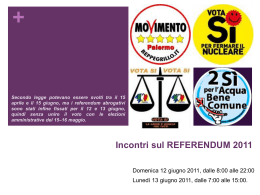 slide x incontri sul referendum 2011