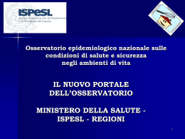 Il portale Ispesl (ppt 7 Mb)