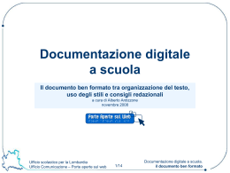 Il documento ben formato tra organizzazione del testo, uso degli stili