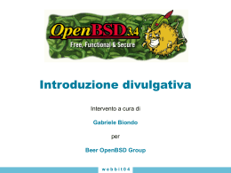 OpenBSD: Una visione d`insieme