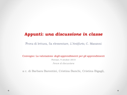 Appunti:una discussione in classe