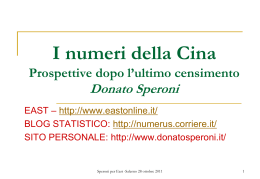 relazione - Donato Speroni