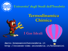 I Gas Ideali - Università degli Studi dell`Insubria